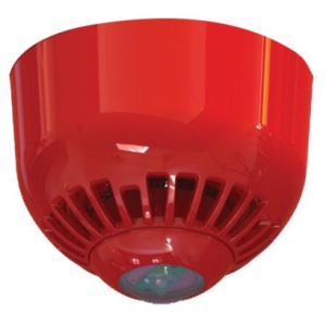 EMS Red Ceiling Mounted Sounder VAD Head Only